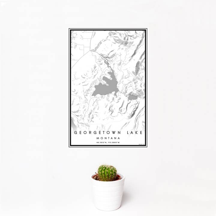Georgetown Lake MT Imprimer carte classique pour la vente par JACE.design