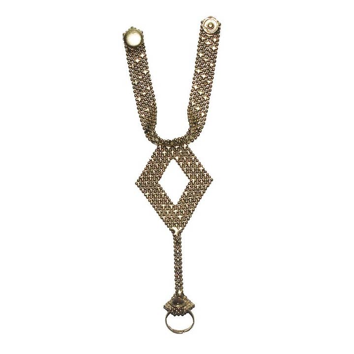 Urbiana - Venta al por mayor Pulseras tipo brazalete - Arnés de mano de diamante recortado con puños