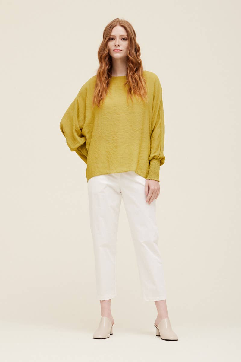 Grade & Gather - Vente Chemisier – femme - 40250PP - BLOUSE À MANCHES SMOCKÉES12