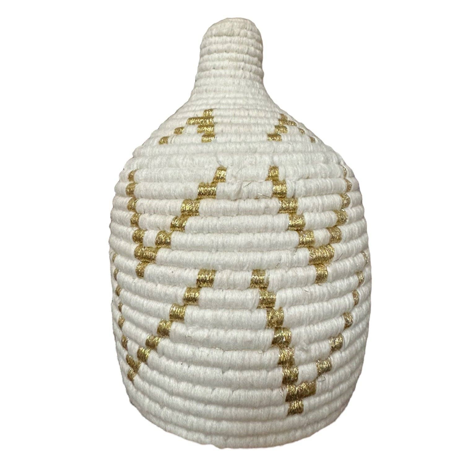 SOUK in the CITY - Vendita all'ingrosso Cestini - Cesti Berberi - bianco | oro5