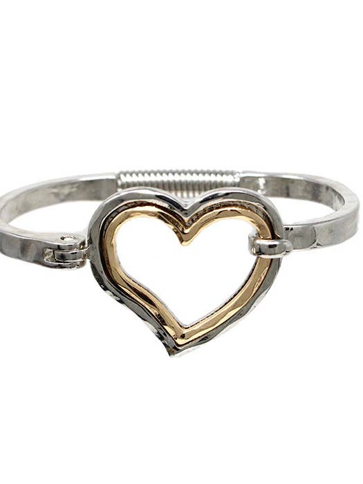 ( F131 ) PULSERA DE CORAZÓN para venta al por mayor de Jewelry Max