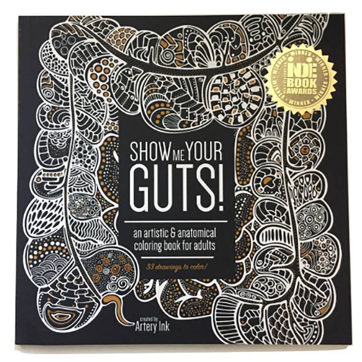 Artery Ink - Wholesale Coloring & Activity Book - Adult - Show Me Your Guts! An Artistic & Anatomical Coloring Book for Adults2