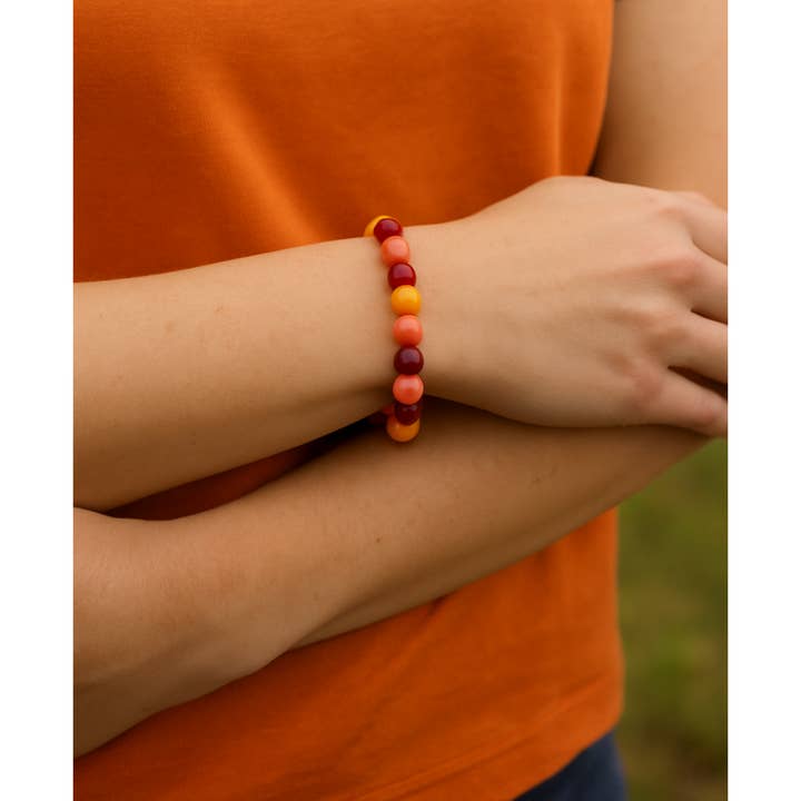 Bracelet, boule de 8 mm, Melina pour la vente par perleperle