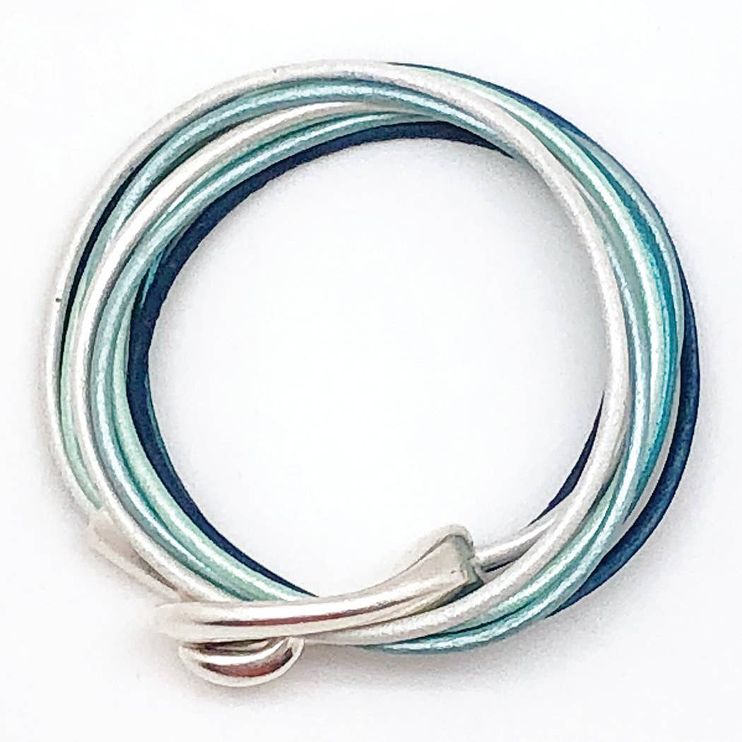 Diana Kauffman Designs - Vendita all'ingrosso Bracciale a polsino - Braccialetto da gioco con gancio/Caduta libera/Argento3