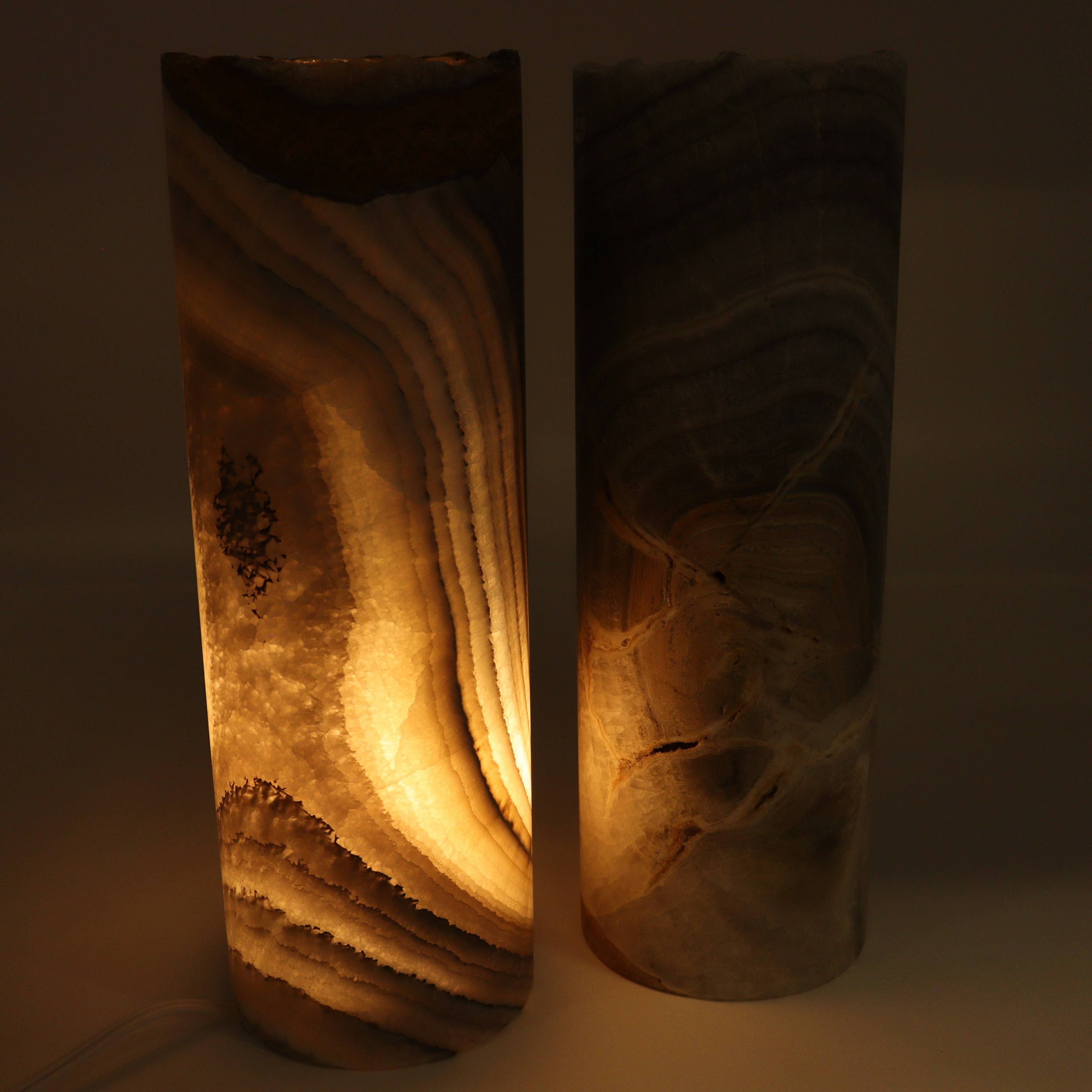 Mi Esperanza Minerals - Wholesale Accent/Desk Lamp - Onyx Lamps Set of 21