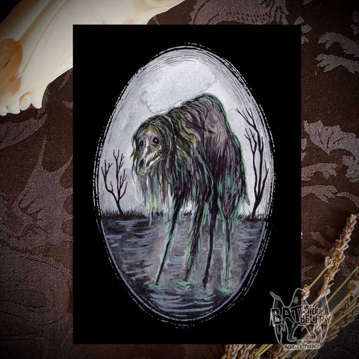 Bat In Your Belfry - Wholesale Art Print - Swamp Boggart Art Print