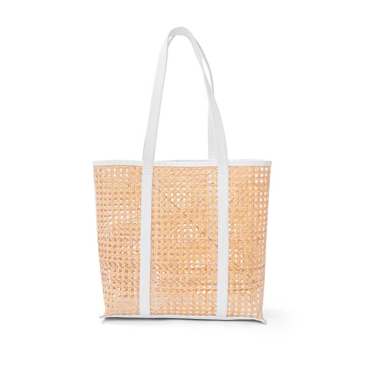 The Artisan and Company - Wholesale Tote Bag - Women's - Large Rattan Cane Webbing Tote