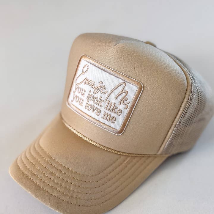 Lil' Grace - Wholesale Trucker Hat - Women's - Excuse Me Embroidery Trucker Hat
