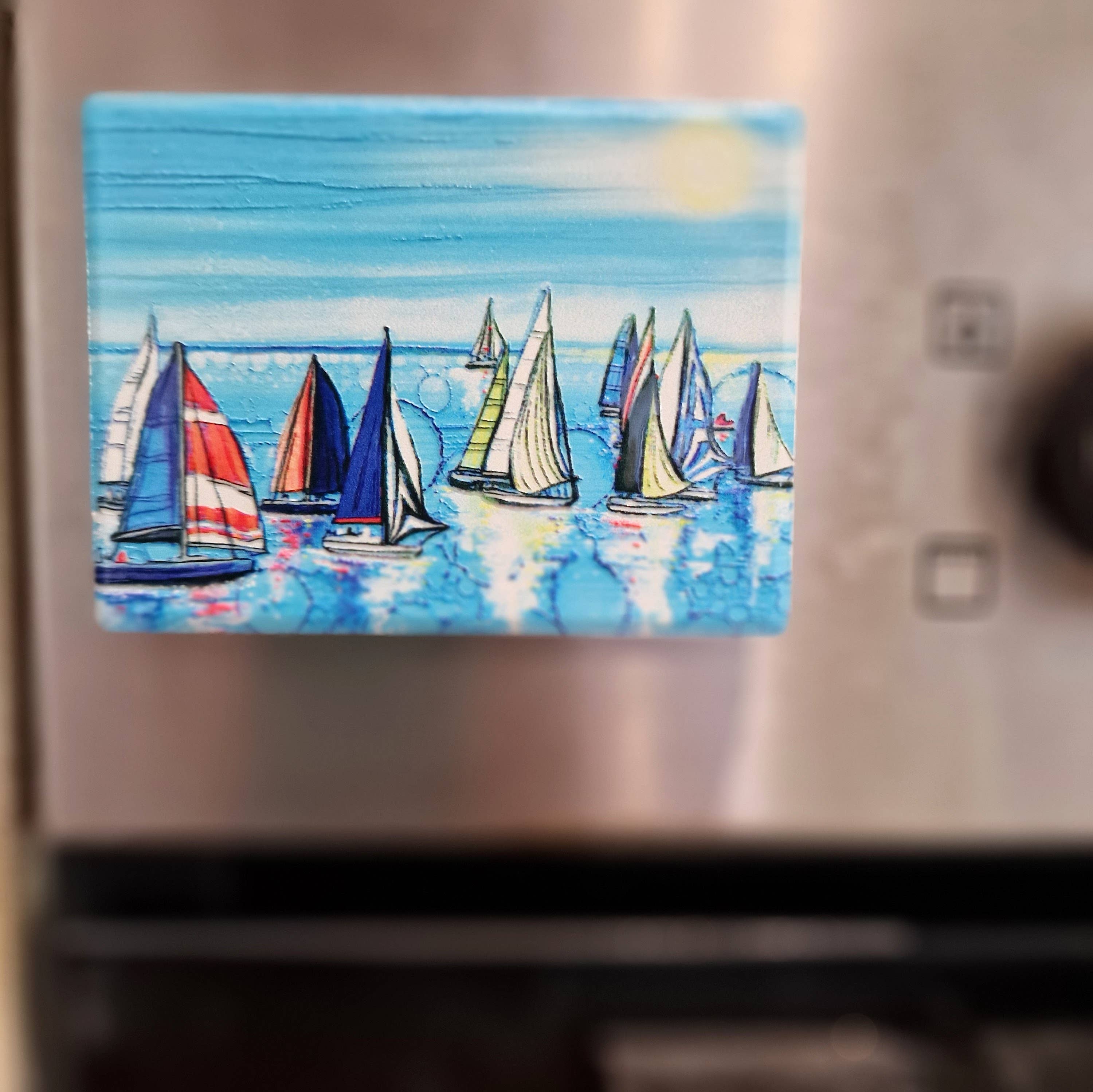 By Jo Crafts - Wholesale Magnet - 83-MG Nautical Regatta Magnet 7