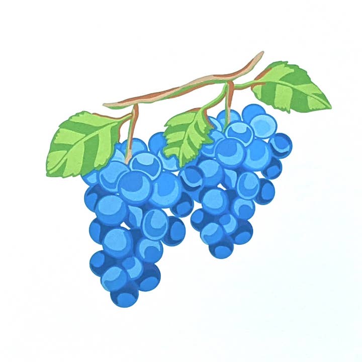 "Grapes" Archival Fine Art Print (5"x7" Vertical) for wholesale by When Studio
