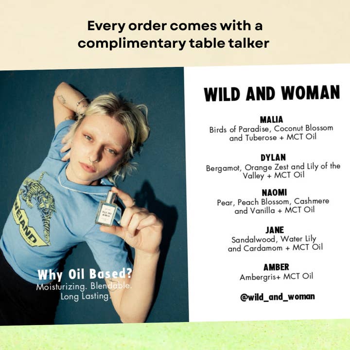 Wild and Woman Perfume - Wholesale Roll-On Fragrance - Jane Perfume Oil - The Child Of Nature - Santal Fragrances7