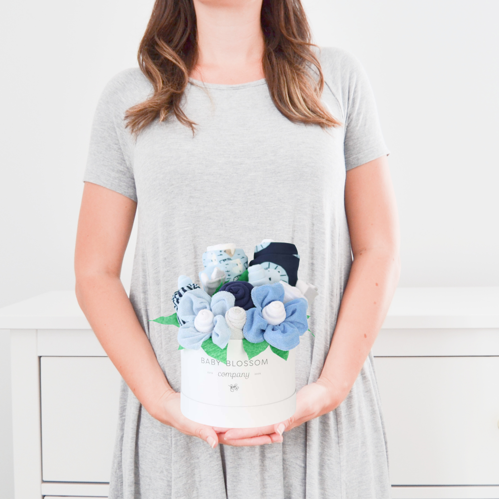 Baby Blossom Company - Vendita all'ingrosso Set/confezione regalo per neomamme - Cesto regalo per neonato - Little Boy Blue7