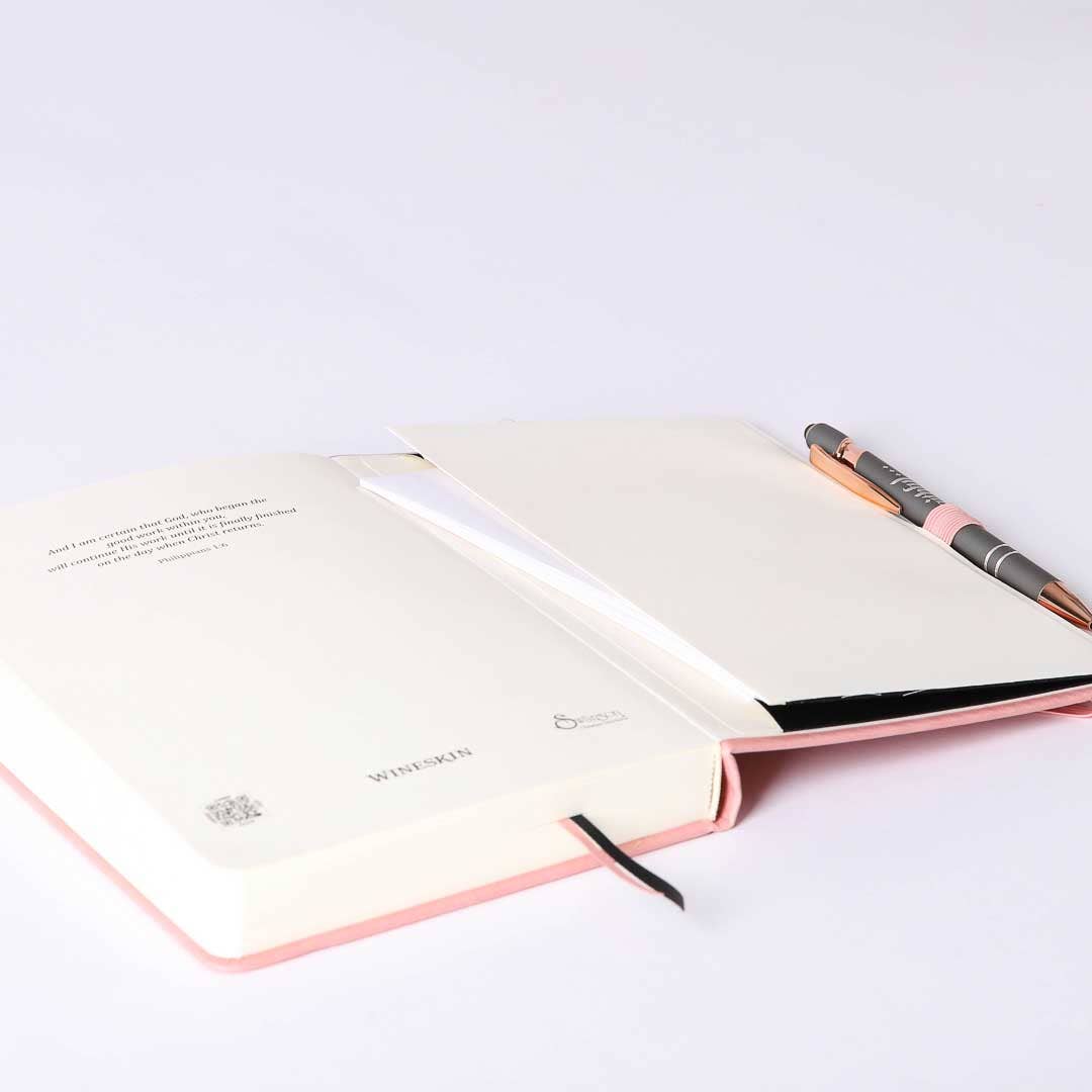 Swanson Christian Products - Wholesale Journal/Diary - Journal Wineskin Soft Cover 196Pg - Rose7