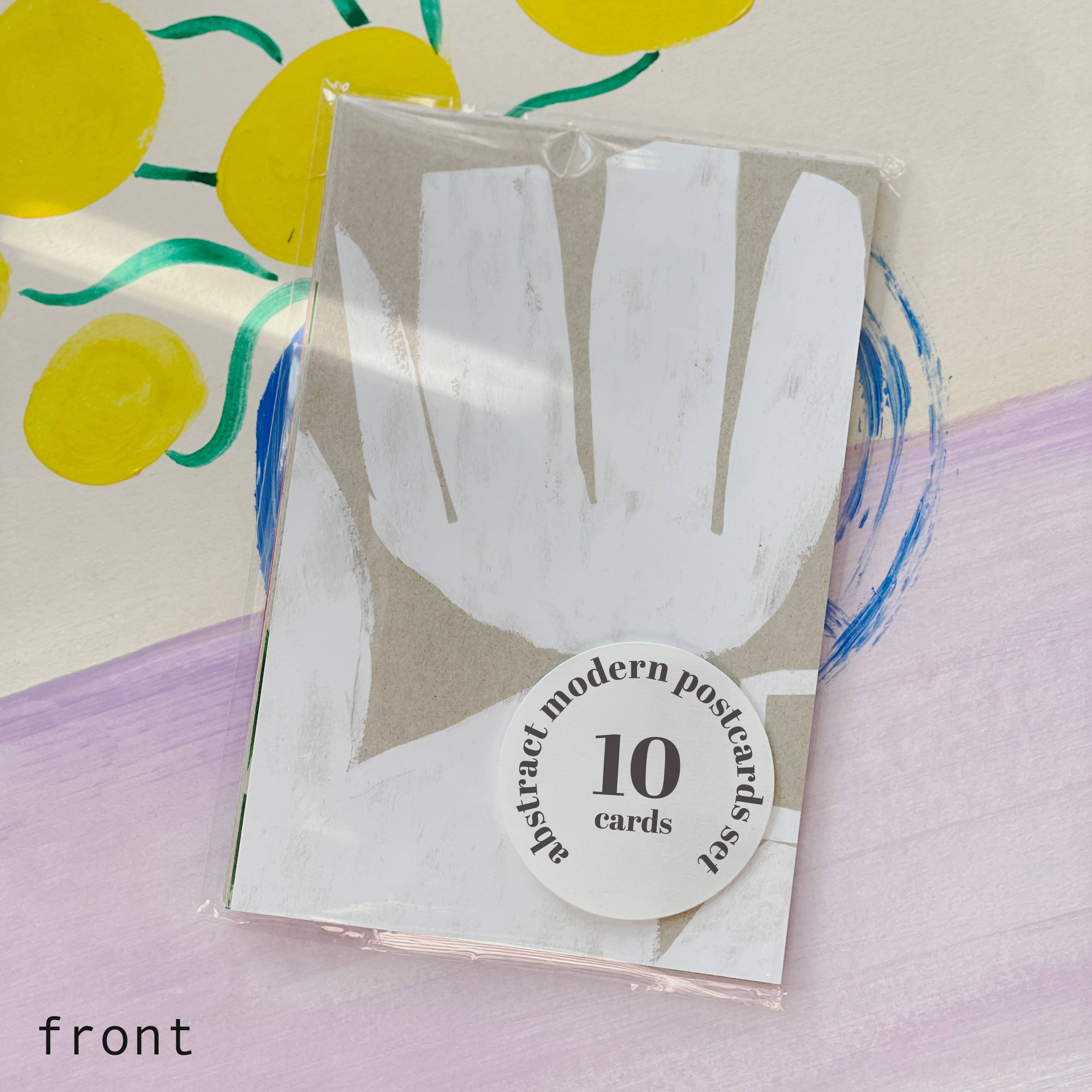 Honora Papers - Wholesale Postcard Set - Pack of 10 Midcentury Modern Abstract Colorful Postcards MCM3