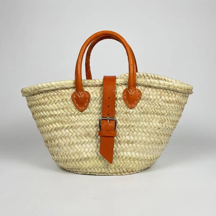 Melecraft - Vente Sac de plage - Sac en Paille Fait Main – Panier Français en Cuir10