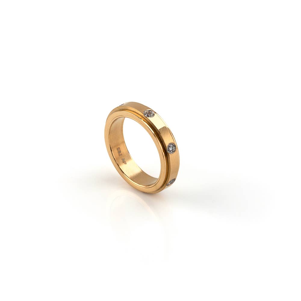 Shebiju - Wholesale Band/Stacked Ring - Steel Ring GKR23020780