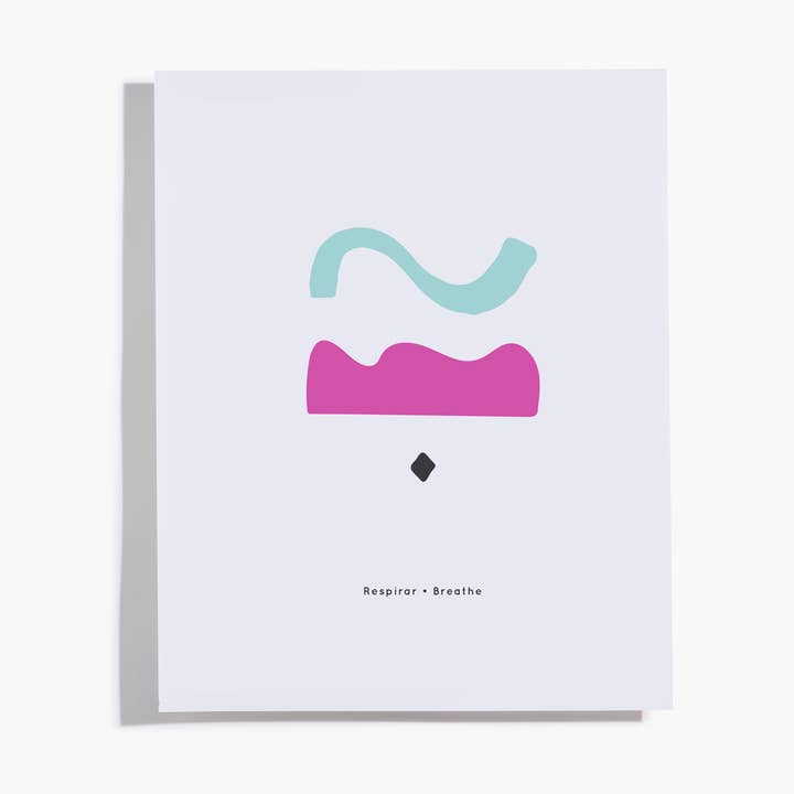 Good Intentions: Breathe. Giclee Art Print. Edition 1 for wholesale by Ser Paraíso