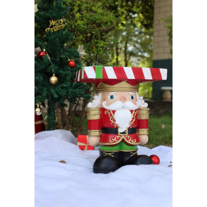 Hi-Line Gift Ltd. - Wholesale Christmas Decoration - Lighted Nutcracker Soldier Christmas Side Table Decor