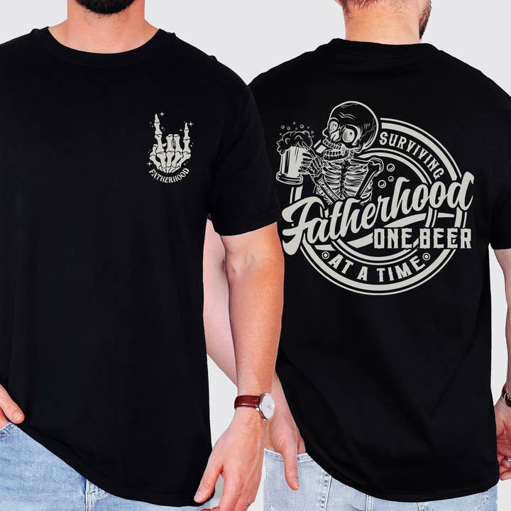 Refinery Number One LLC - Wholesale T-Shirt (Graphic) - Unisex - Fatherhood, One Beer At A Time Brother, Father's Day T-Shirt0