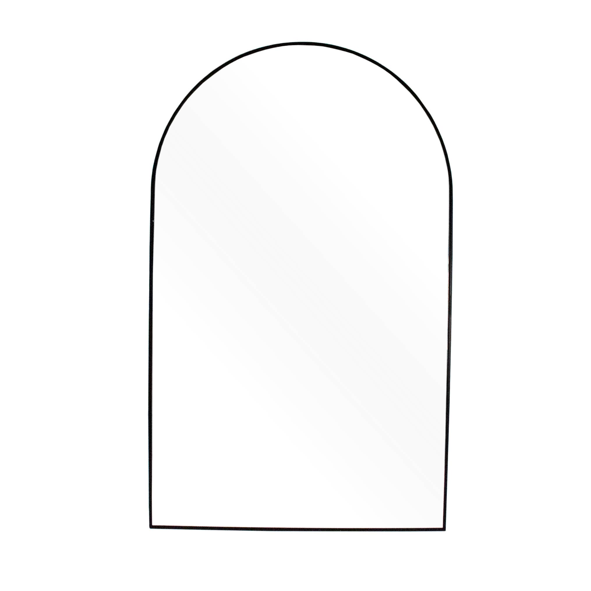 Black Iron Arched Mirror for wholesale on Faire0