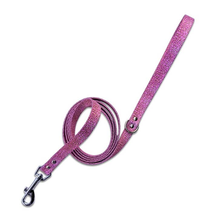 Pink leopard print cat mat for wholesale by Stylidog