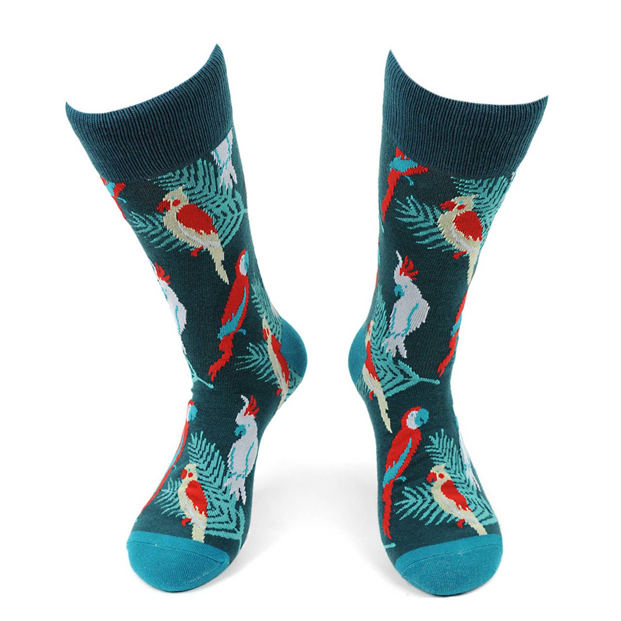 Selini New York - Wholesale Socks - Men's - Men's Tropical Birds Novelty Socks - NVS195841