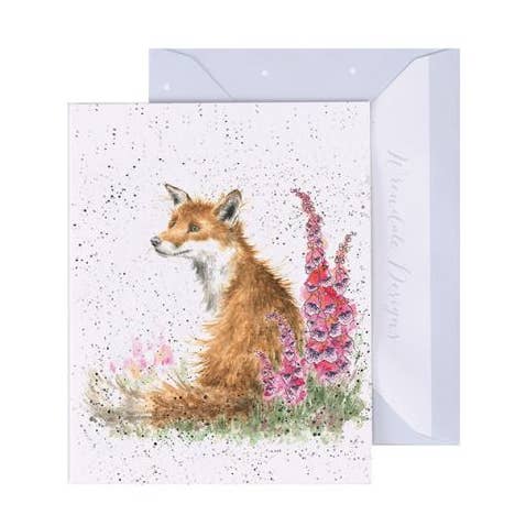 Wrendale Designs - Wholesale Everyday Greeting Card - Foxgloves Enclosure Cards0