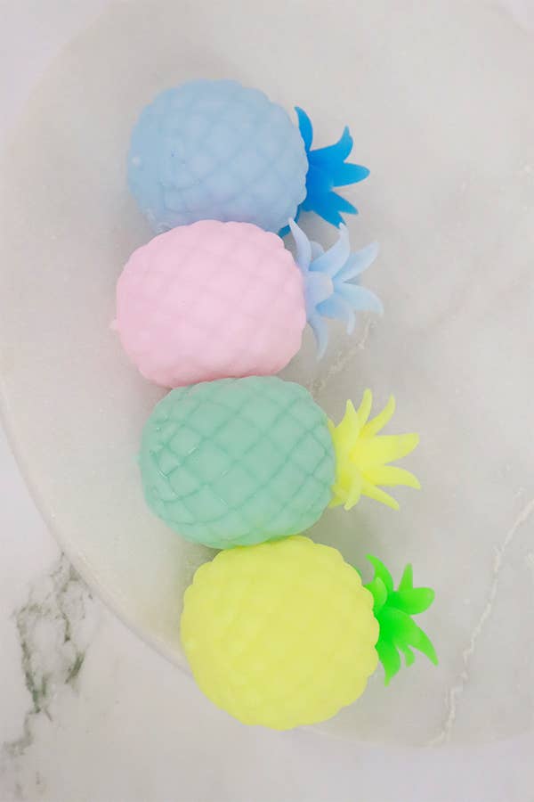MIX COLOR Pineapple Squeeze Toy for wholesale on Faire1