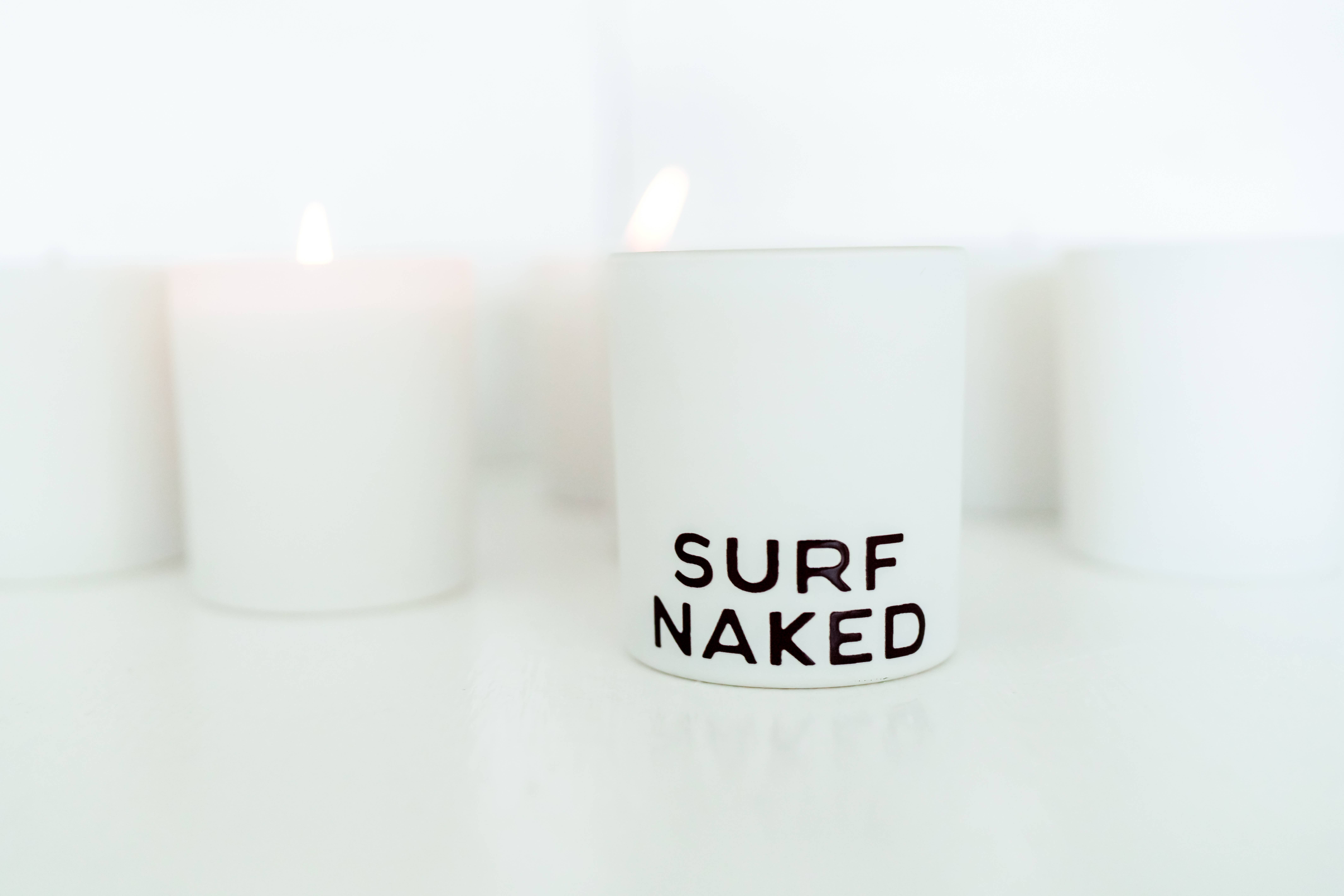 Bungalow South - Wholesale Jar/Filled Candle - "Surf Naked" 10 oz Soy Candle1