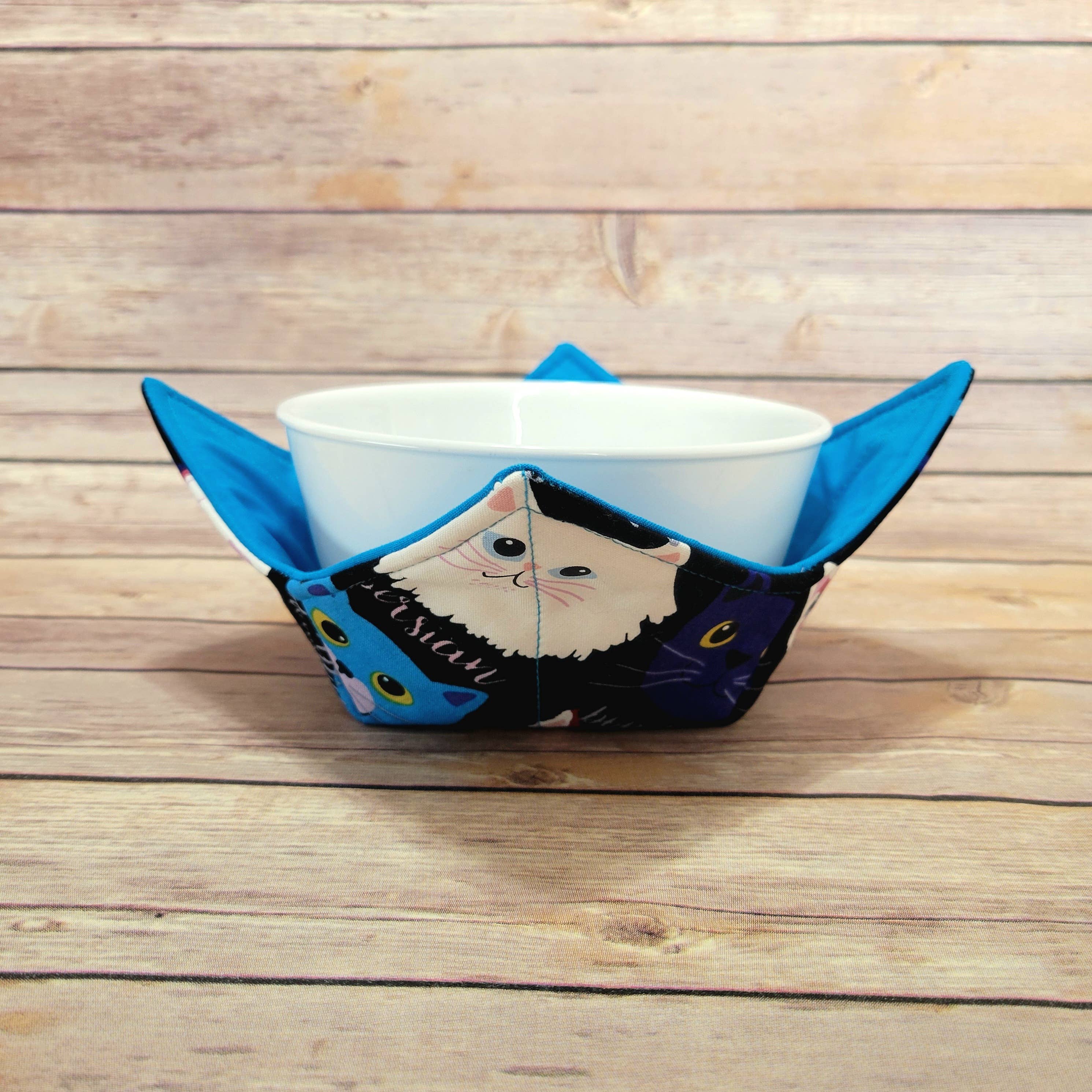 Burpie Bibs Boutique - Wholesale Oven Mitt/Pot Holder - Cat Bowl Cozy | Flower Cat Kitten Hot Pad | Padded Holder8