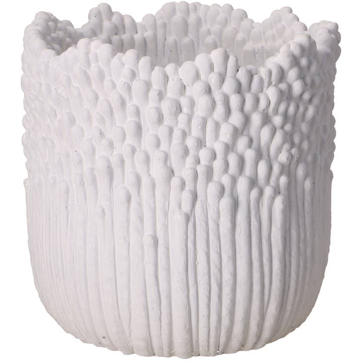 Vosteen – wholesale Kruka – Dassel betonghink, D19, 5cm, H19, 5cm, för To15, vit