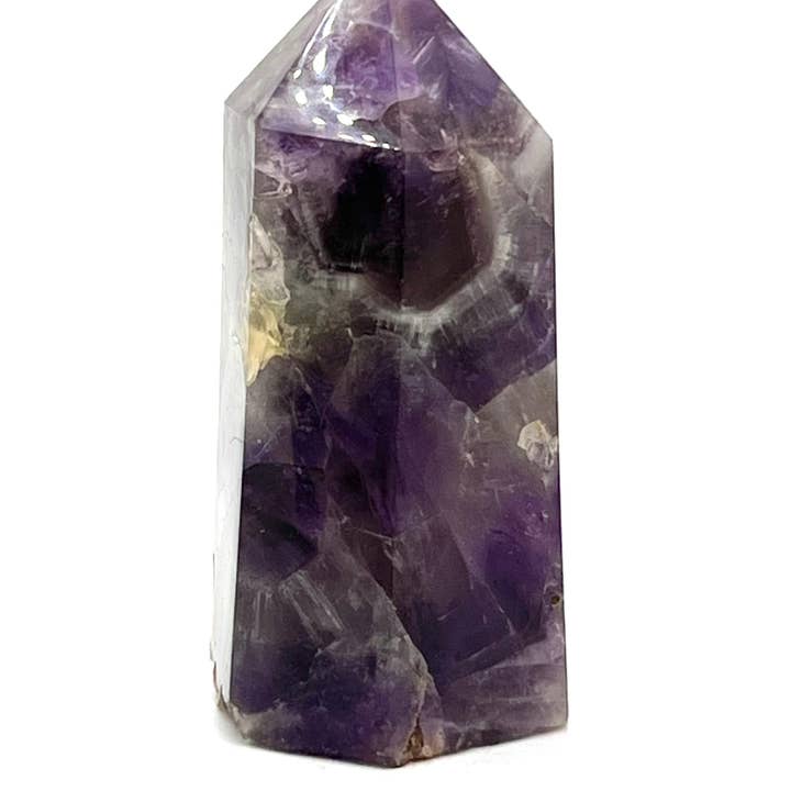 Chevron Amethyst Tower 3.5-4" for wholesale by Vrinda