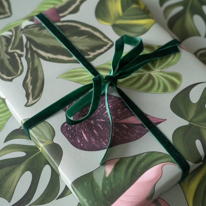 Leaves Wrapping Paper for wholesale by Hayley Jade Design Studio