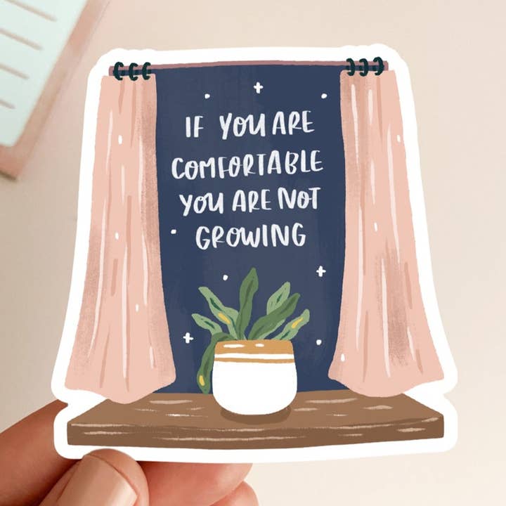 Se ti senti a tuo agio non stai crescendo un bastoncino in vinile opaco per la vendita all'ingrosso da parte di Occasionalish