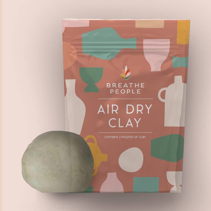 Navulverpakking luchtdrogende klei - 2 pond voor wholesale door Breathe People