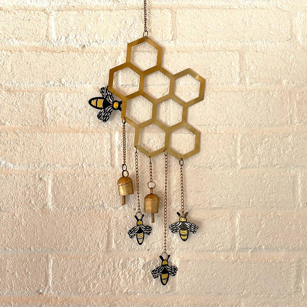 Mira Fair Trade - Wholesale Wind Chime - Honey Bee Chime3