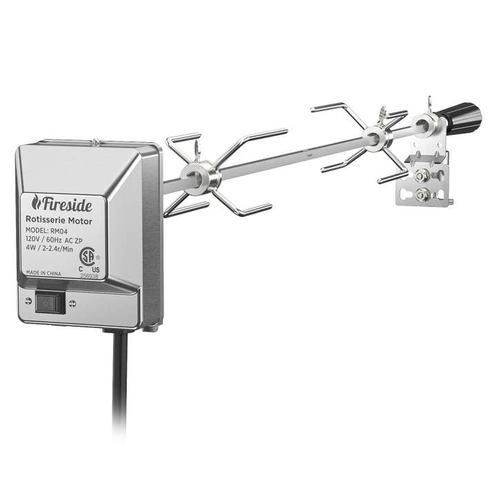 Stainless Steel Rotisserie Kit for Gas Grills with A Cookbox up to 39'' for wholesale by TURBRO
