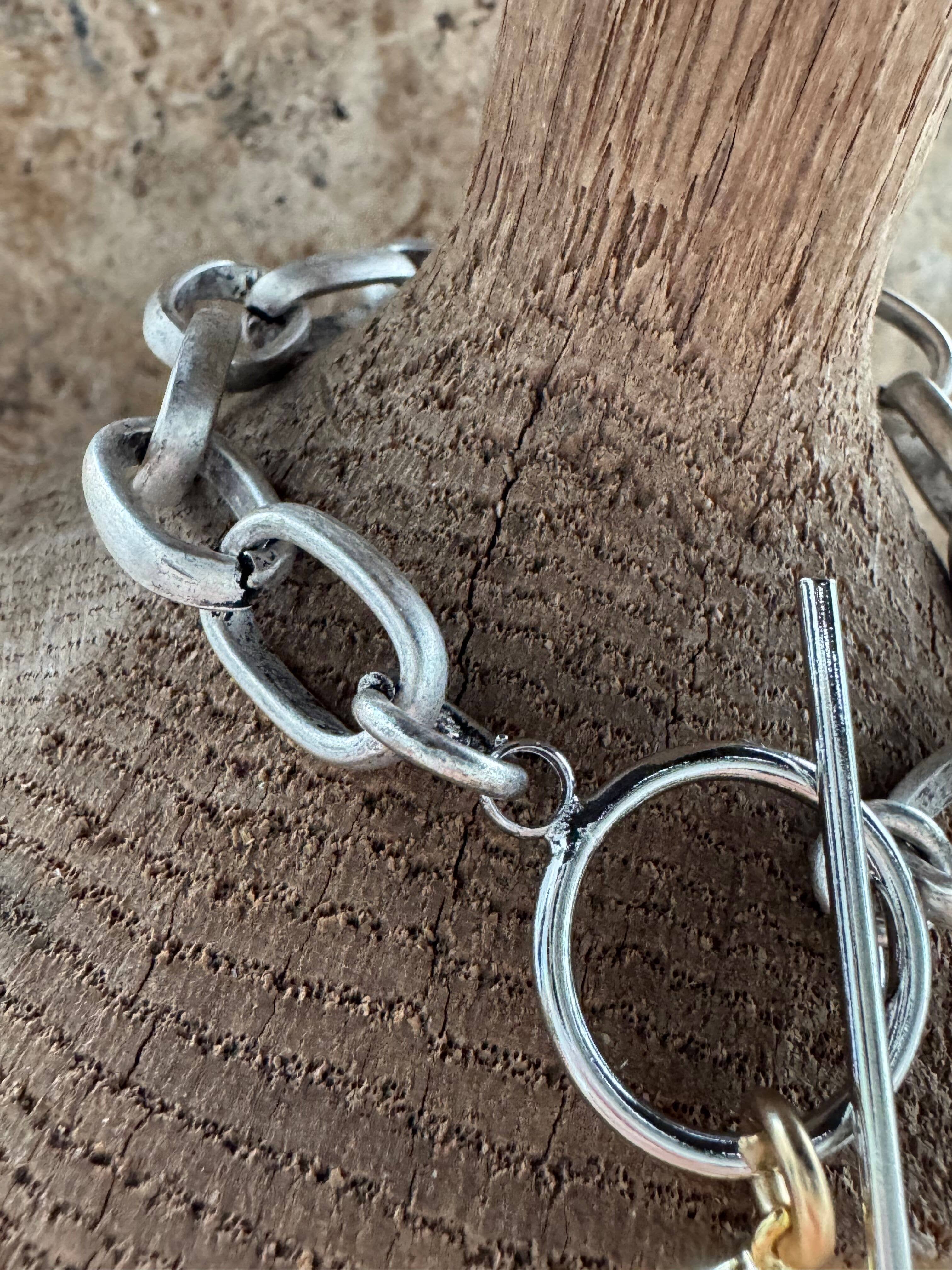 Loulu Designs - Wholesale Charm/Dangle Bracelet - Mixed Metal Horseshoe Charm Bracelet6