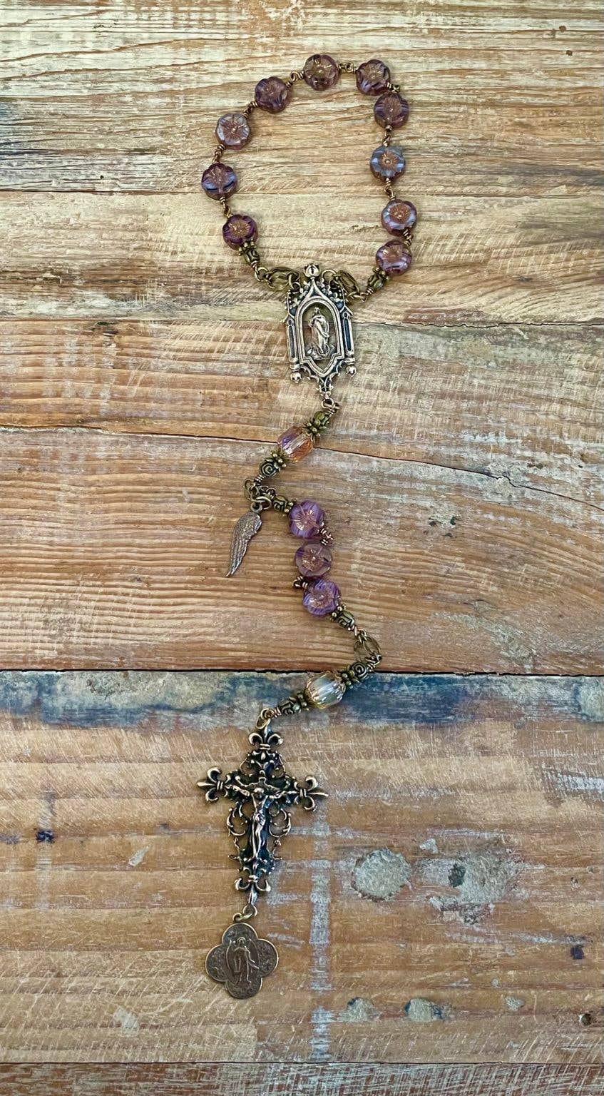 Seraphym - Wholesale Prayer Beads Necklace - PRAYER OF THE AGES ONE DECADE HEIRLOOM ROSARY7