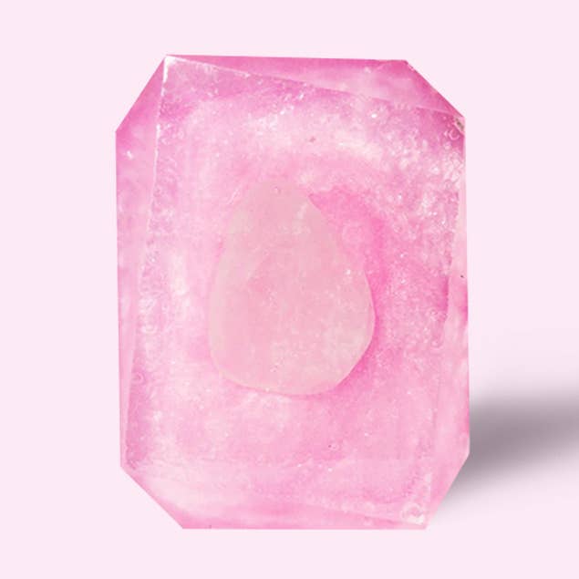 Crystal Bar Soap - Wholesale Bar Soap - Wild Roses - 3oz Crystal Infused Bar Soap0