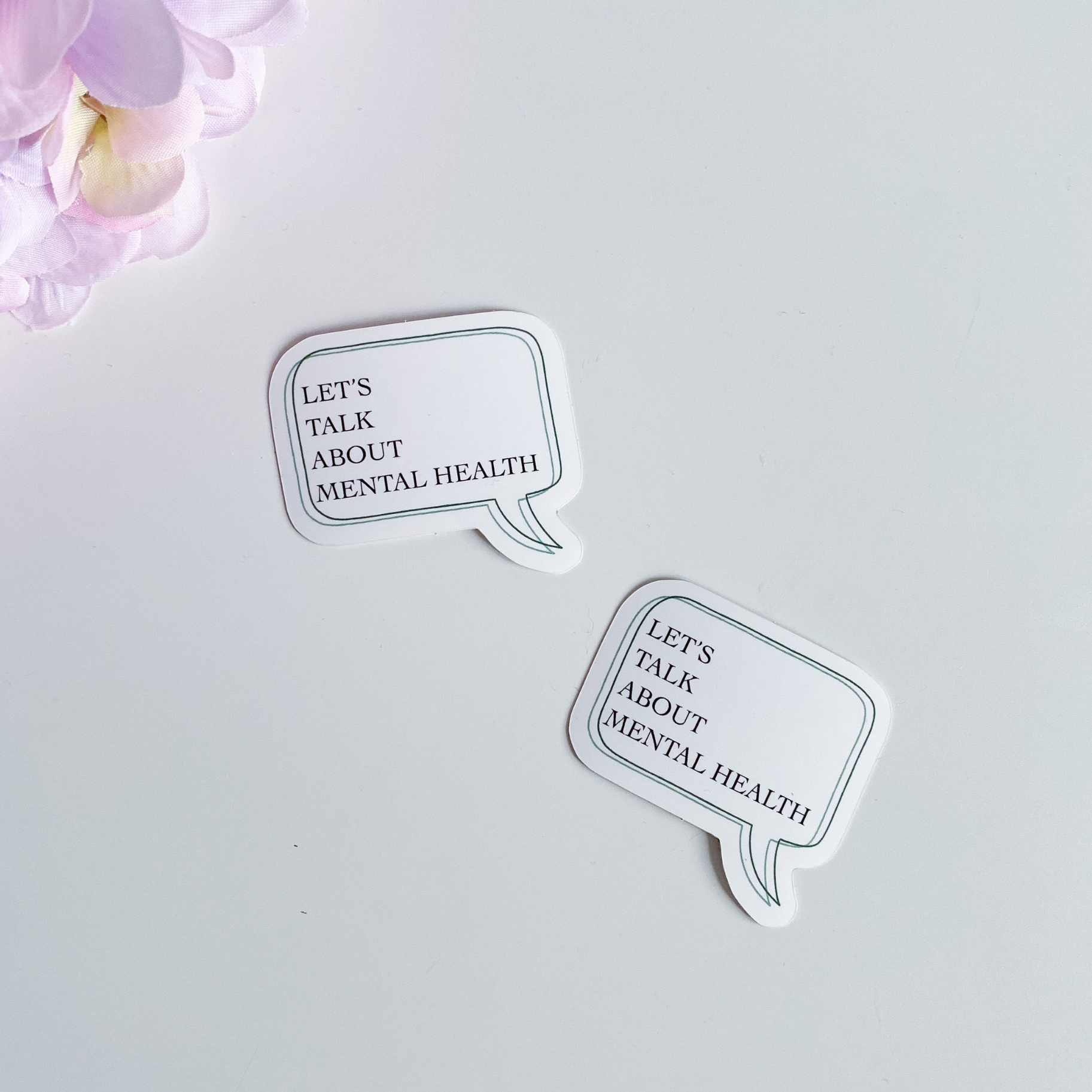 Daisy Buffet - Wholesale Sticker - Lets Talk Mental Health Stickers0