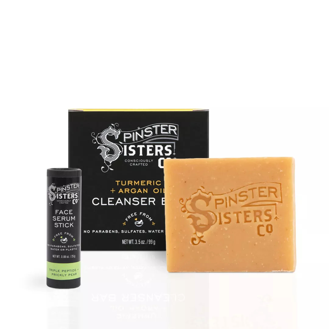 Spinster Sisters Co. / Old Salt Grooming Supply - Wholesale Facial Cleanser - Nourishing Face Cleanser Bar w/ Turmeric & Argan Oil4