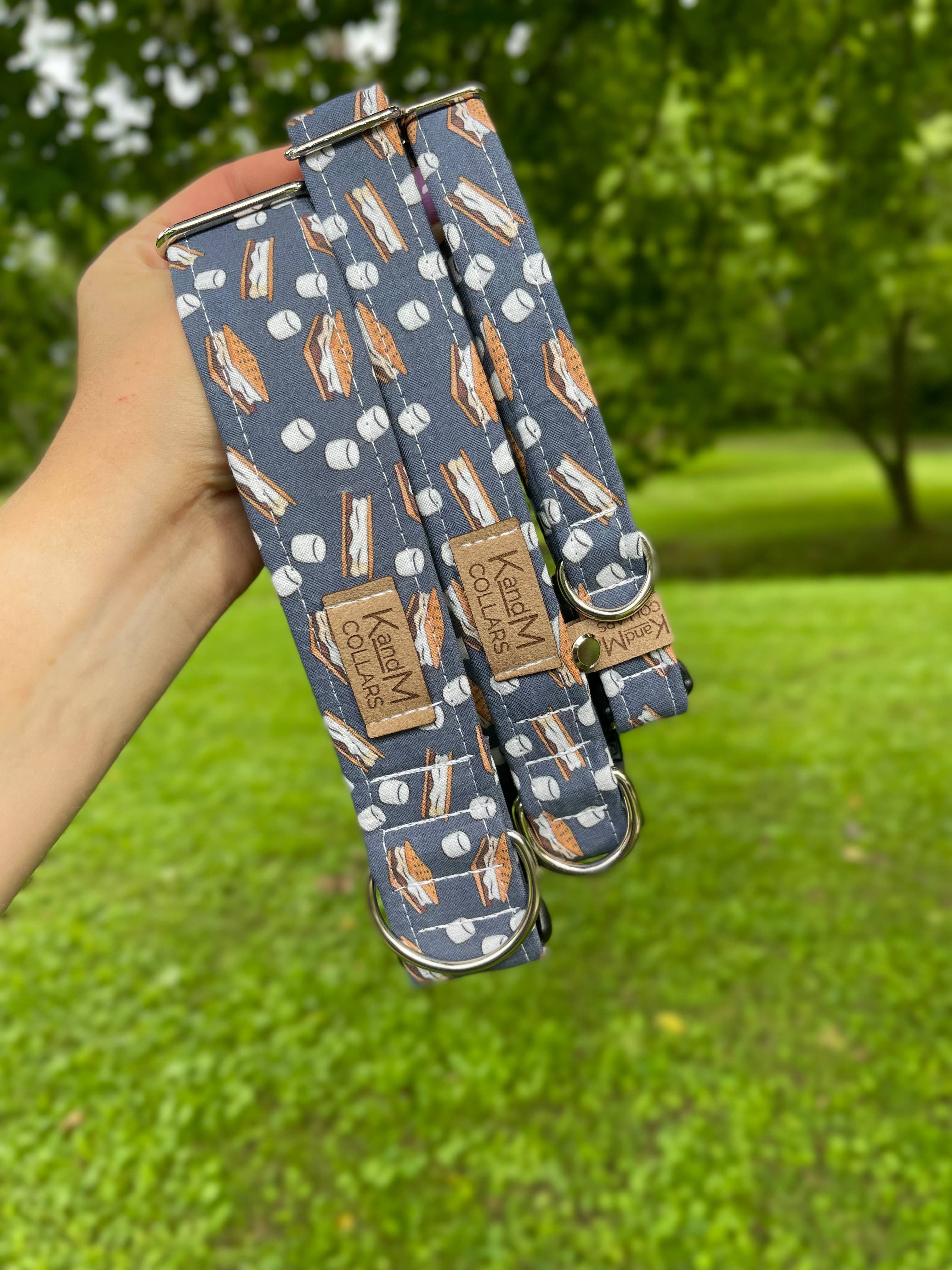 K and M Collars - Wholesale Pet Collar - Dog - S'mores Dog Collar, Fall Outdoor Camping, Smores, K and M4