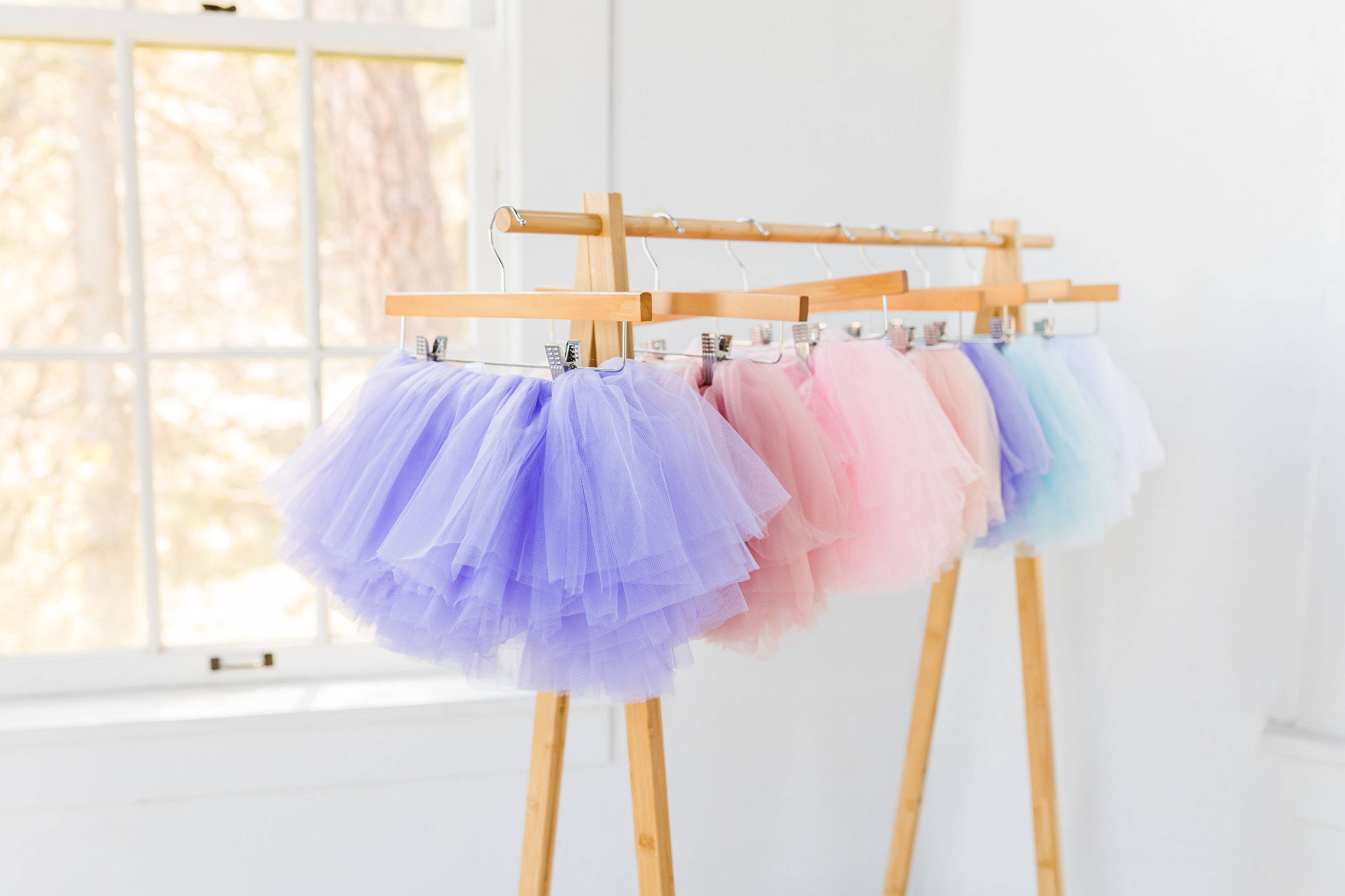 The Glam Goat - Wholesale Tutu - Kids - Full Layered Soft Purple Tutu, Full Tutu Skirt, Lavender2
