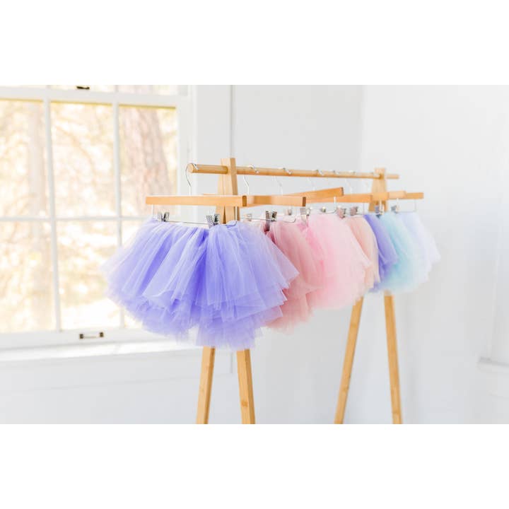 The Glam Goat - Wholesale Tutu - Kids - Full Layered Soft Purple Tutu, Full Tutu Skirt, Lavender2