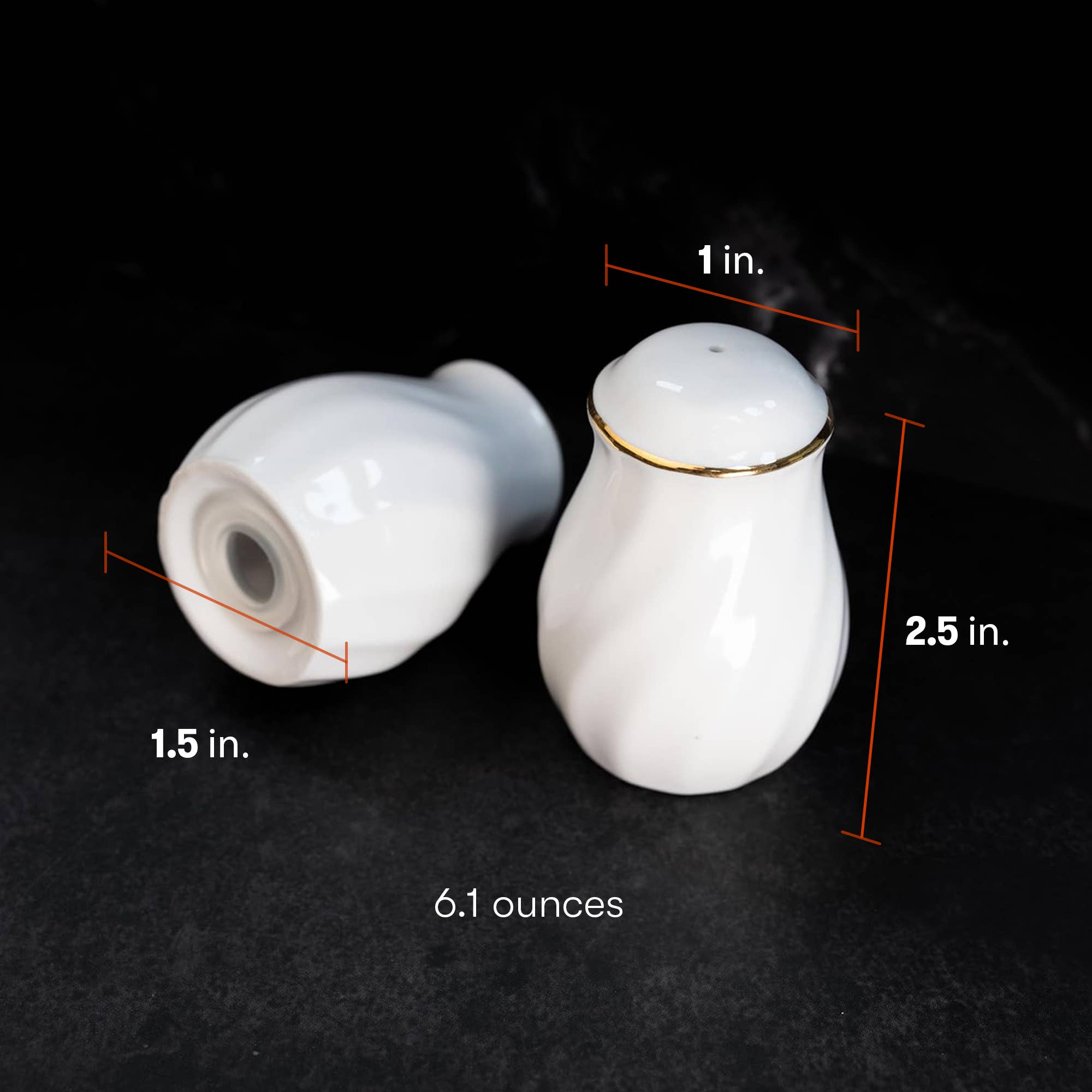 Lynns - Wholesale Salt & Pepper Shaker Set - *Floral Porcelain Salt & Pepper Set, Elegant Vintage13