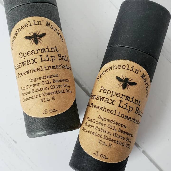 Freewheelin' Market - Wholesale Lip Balm - Beeswax Lip Balm in Eco-Friendly Tube - Choose Your Flavor2