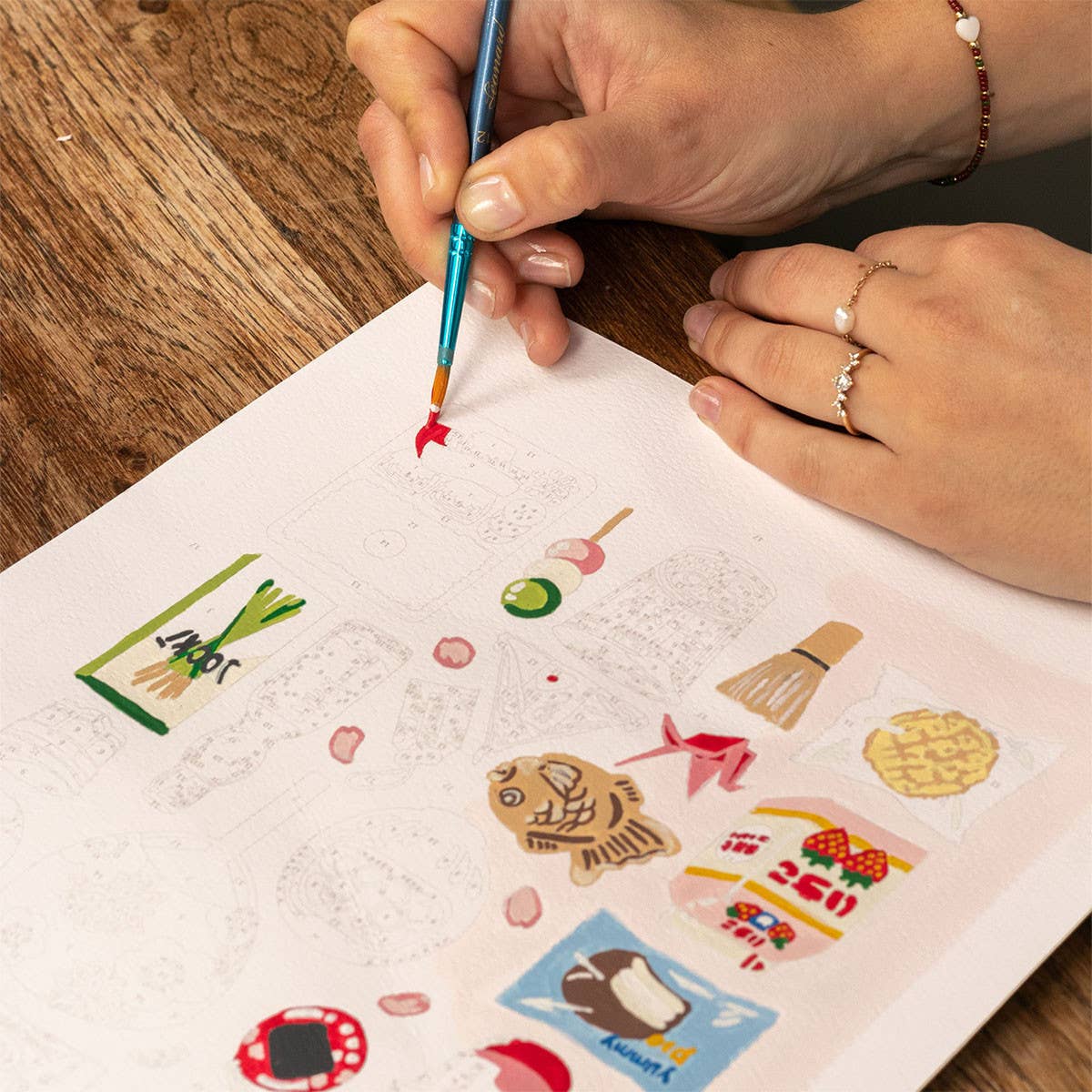 La Petite Épicerie – Großhandel Bastelset – Malen nach Zahlen Set – Wochenende in Tokio3