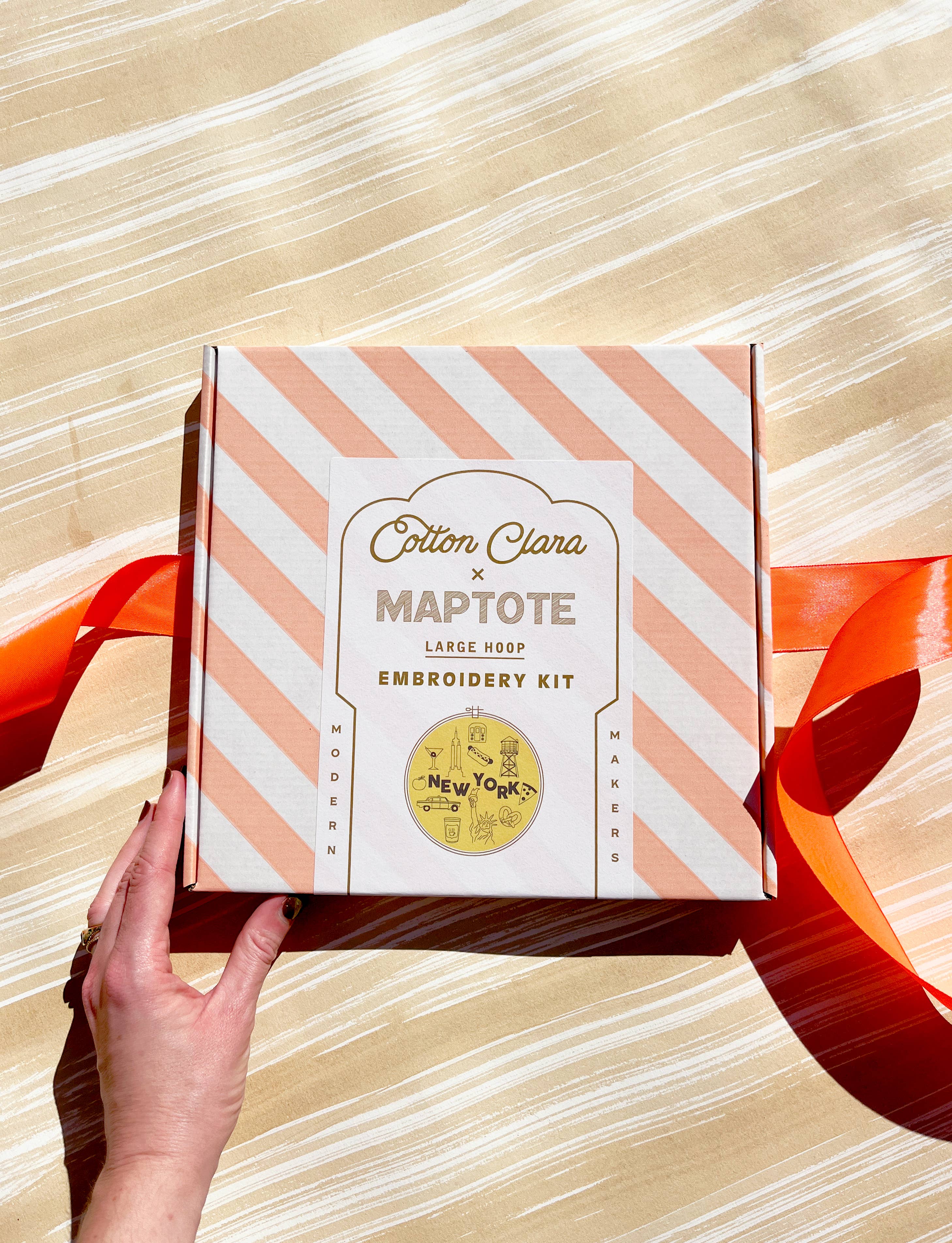 Maptote - Wholesale Embroidery/Cross Stitch Supplies - New York City Cotton Clara Embroidery Kit1