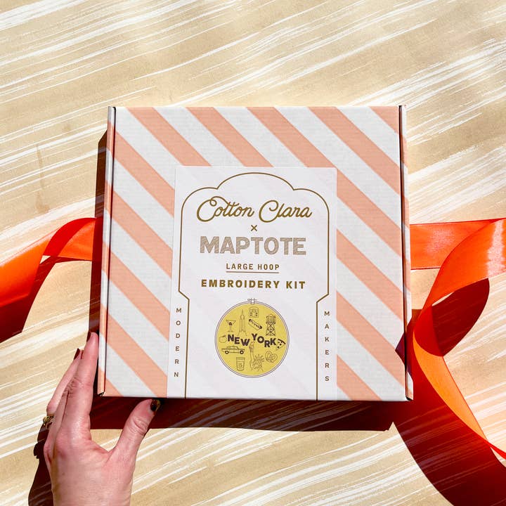 Maptote - Wholesale Embroidery/Cross Stitch Supplies - New York City Cotton Clara Embroidery Kit1